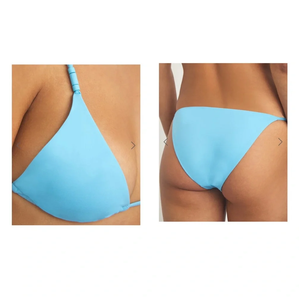 Onia Capri Blue Bikini Set, Alexa Top & Martina Bottom, NWT
